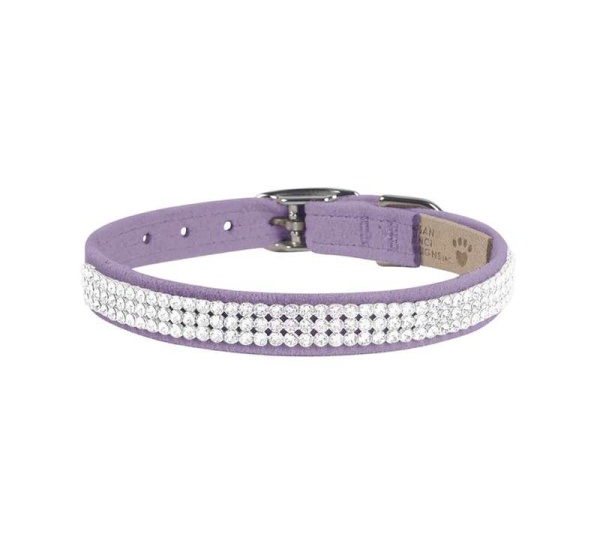 French Lavender - Susan Lanci Designs 3 Row Giltmore Crystals Collar - TC