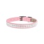 Puppy Pink - Susan Lanci Designs 3 Row Giltmore Crystals Collar - Small
