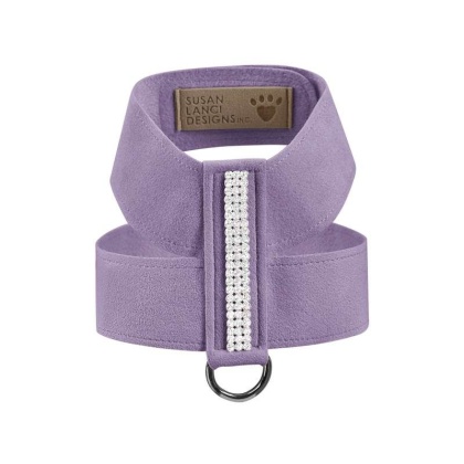 French Lavender - Susan Lanci Designs 3 Row Giltmore Crystals Tinkie Harness - Large