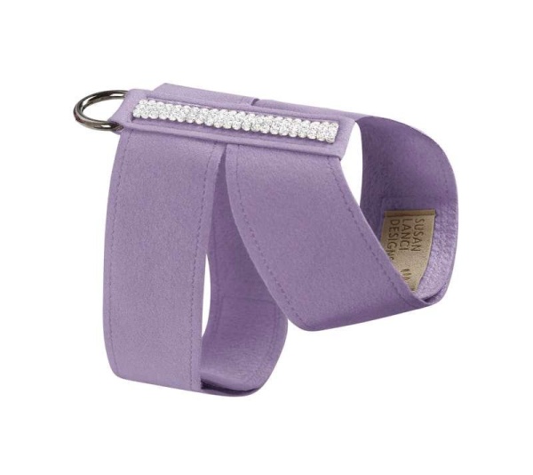 French Lavender - Susan Lanci Designs 3 Row Giltmore Crystals Tinkie Harness - Large