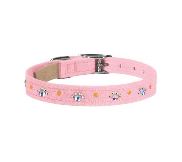Puppy Pink - Susan Lanci Designs Crystal Paws Collar - Small