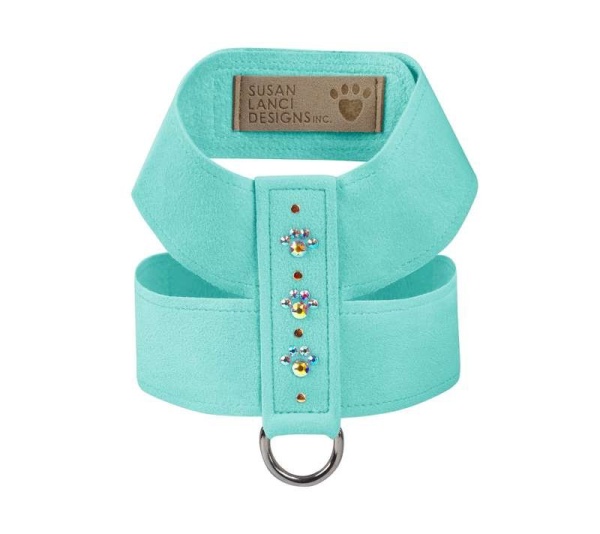 Tiffi Blue - Susan Lanci Designs Crystal Paws Tinkie Harness - Large