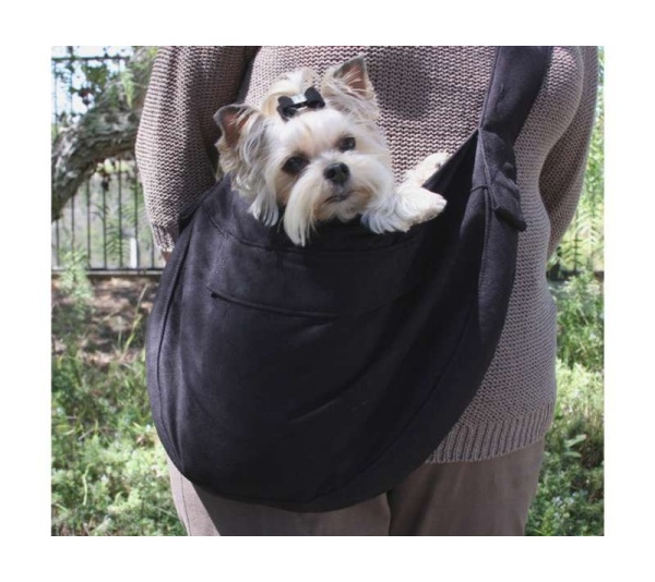 Black - Susan Lanci Designs Cuddle Carrier (Black Curly Sue Inside Lining) - 1