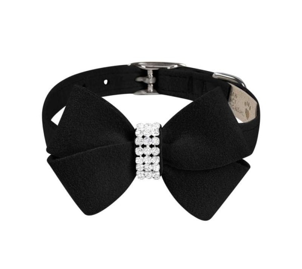 Black - Susan Lanci Designs Nouveau Bow Collar - XL