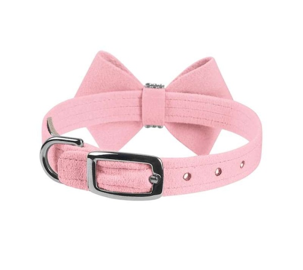 Puppy Pink - Susan Lanci Designs Nouveau Bow Collar - TC