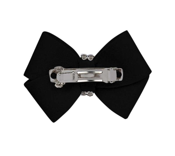 Black - Susan Lanci Designs Nouveau Bow Hair Bow - XS