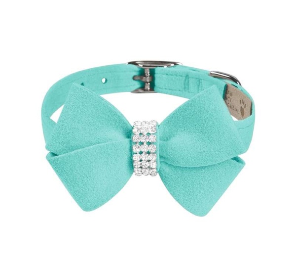 Tiffi Blue - Susan Lanci Designs Nouveau Bow Collar - Medium