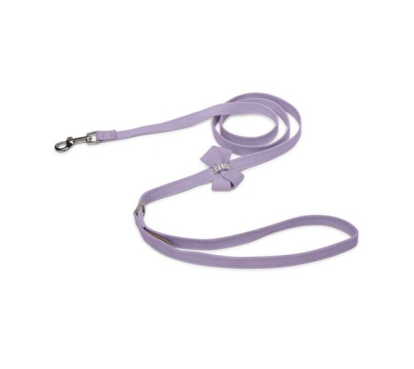 French Lavender - Susan Lanci Designs Nouveau Bow Leash - 4 FT