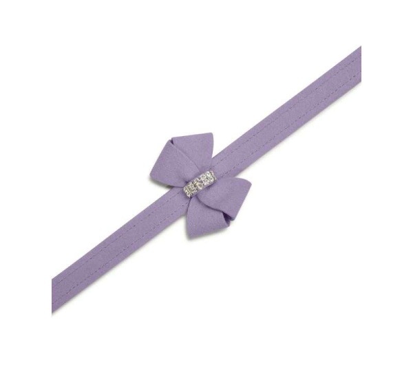 French Lavender - Susan Lanci Designs Nouveau Bow Leash - 4 FT