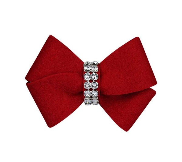 Red - Susan Lanci Designs Nouveau Bow Hair Bow - XS