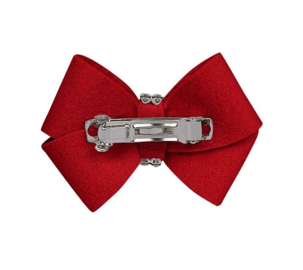 Red - Susan Lanci Designs Nouveau Bow Hair Bow - XS