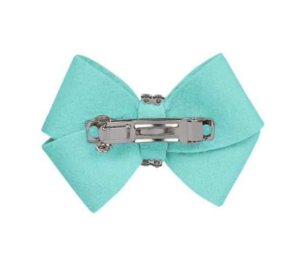 Tiffi Blue - Susan Lanci Designs Nouveau Bow Hair Bow - XS