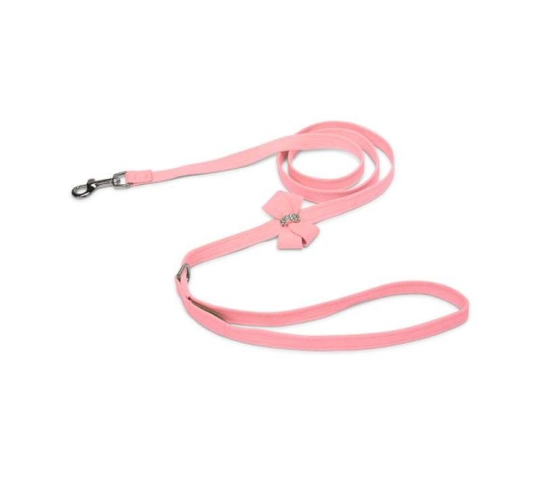 Puppy Pink - Susan Lanci Designs Nouveau Bow Leash - 4 FT