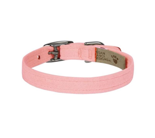 Puppy Pink - Susan Lanci Designs Plain Collar - Large
