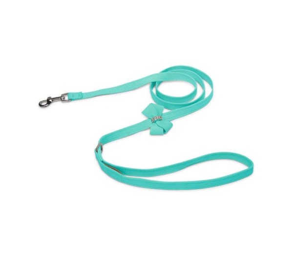 Tiffi Blue - Susan Lanci Designs Nouveau Bow Leash - 4 FT
