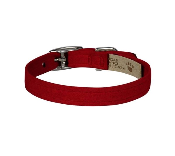 Red - Susan Lanci Designs Plain Collar - XL