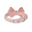 Puppy Pink - Susan Lanci Designs Puppy Pink Glitzerati Nouveau Bow 3 Row Giltmore Collar - XL