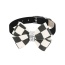 Black - Susan Lanci Designs Windsor Check Nouveau Bow Collar - XL