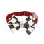 Red - Susan Lanci Designs Windsor Check Nouveau Bow Collar - XL