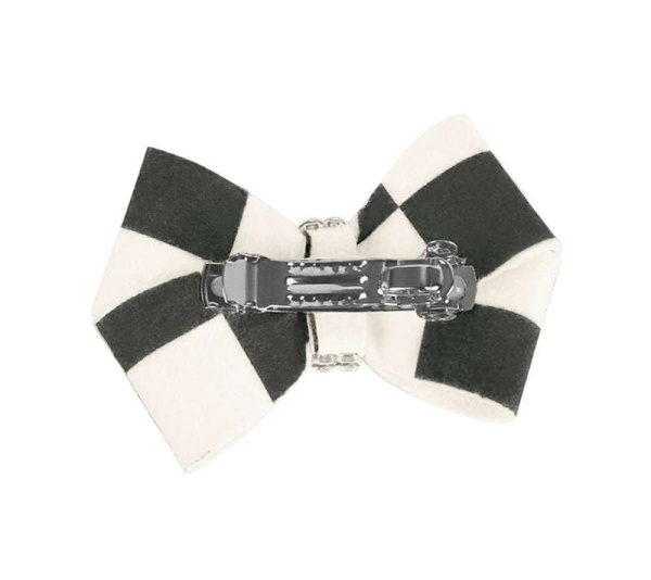 Windsor Check - Susan Lanci Designs Windsor Check Nouveau Bow Hair Bow - XS