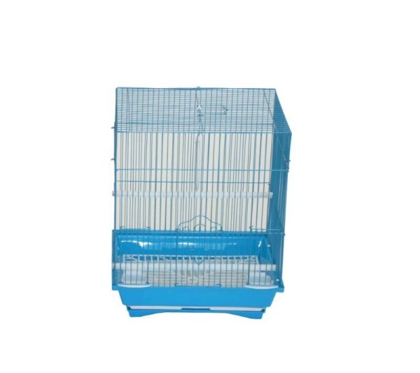 Blue - YML Flat Top Parakeet Cage - 13.3" x 10.8" x 16.5"