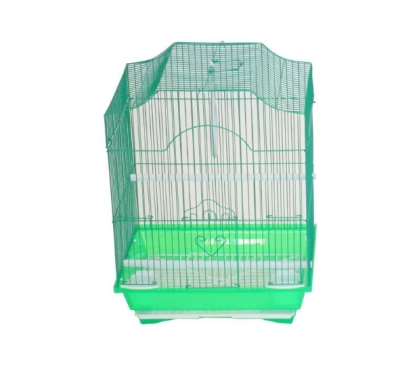 Green - YML Cornerless Flat Top Cage - Medium - 13.3" x 10.8" x 16.5"