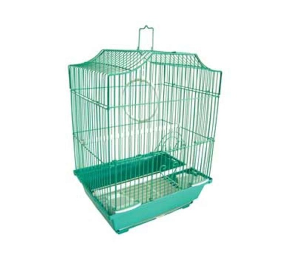 Green - YML Cornerless Flat Top Cage - Small - 11" x 9" x 14"