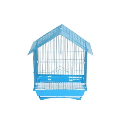Blue - YML House Top Style Parakeet Cage - 13.3" x 10.8" x 17.8"