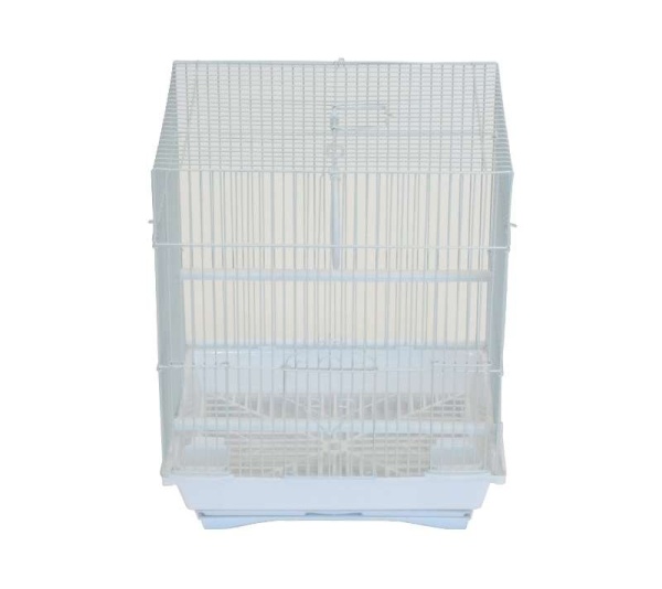 White - YML Flat Top Parakeet Cage - 11" x 9" x 14"