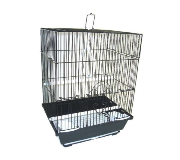 black - YML Flat Top Parakeet Cage - 11" x 9" x 14"