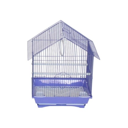 purple - YML House Top Style Parakeet Cage - 11" x 9" x 16"
