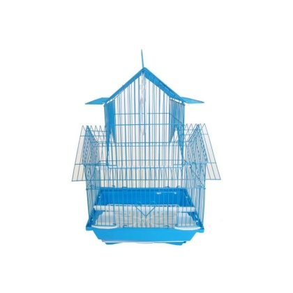 Blue - YML Pagoda Top Parakeet Cage - Small - 11" x 9" x 16"