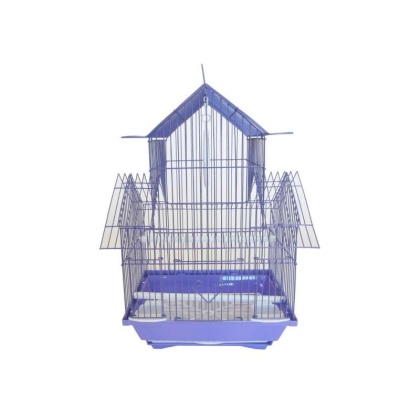 purple - YML Pagoda Top Parakeet Cage - Small - 11" x 9" x 16"