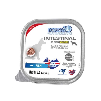 Forza10 Actiwet Intestinal Support Icelandic Fish Recipe Canned Dog Food - 3.5-oz