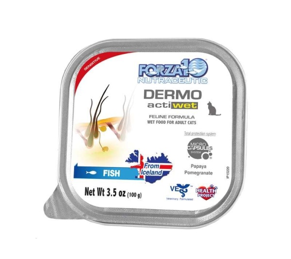Forza10 ActiWet Dermo Support Icelandic Fish Recipe Canned Cat Food - 3.5-oz