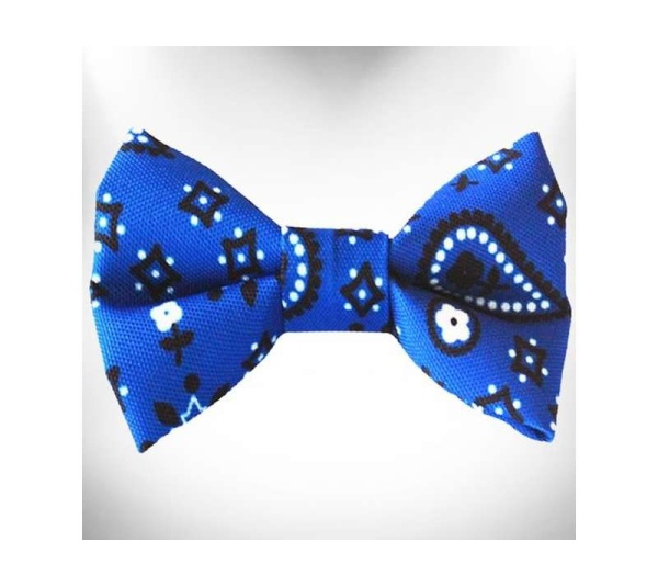 Blue - Bandana Dog Bow Tie