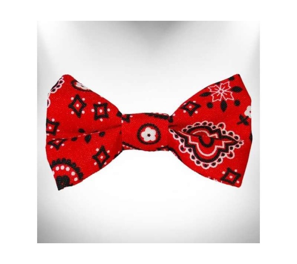 Red - Bandana Dog Bow Tie