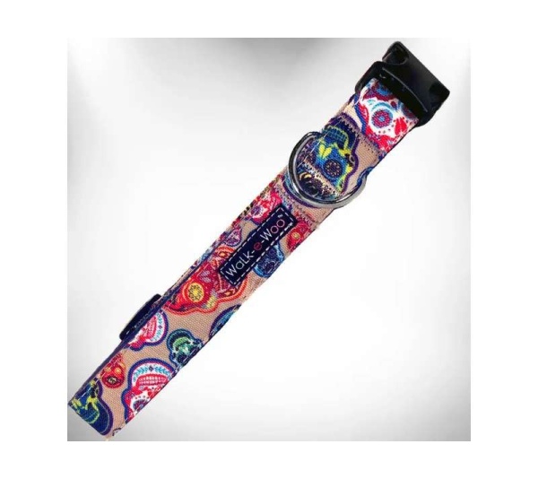 Day of the Dead - Day of the Dead - Dog Collars - XS 5/8" width fits 8-12" neck