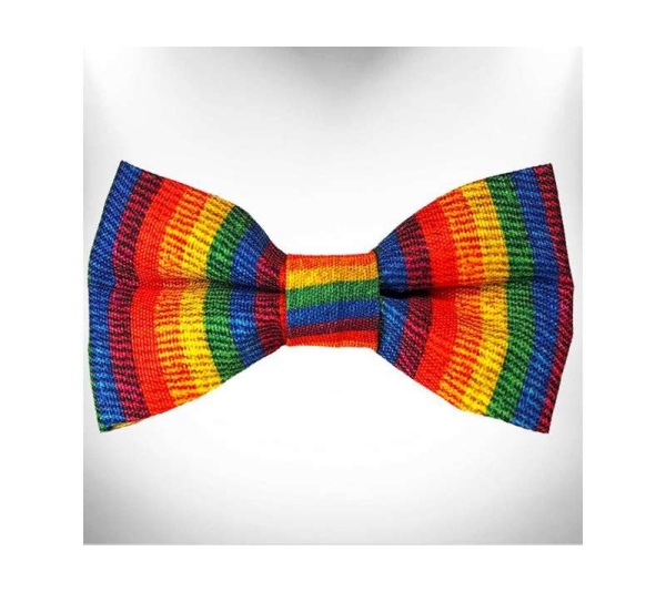 Rainbow Pride Doggie  - Bow Tie - Large 5"x 2.5"