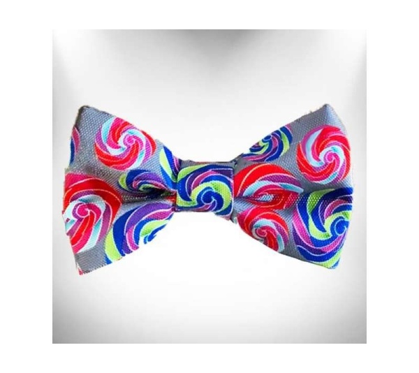 Lollipop on Chocolate - Lollipop Dog Bow Tie