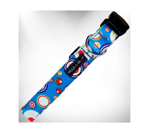 Blue - Martini Dog Collars - XS 5/8" width fits 8-12" neck