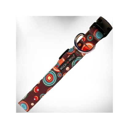 Chocolate - Martini Dog Collars - M 1" width fits 12-18" neck