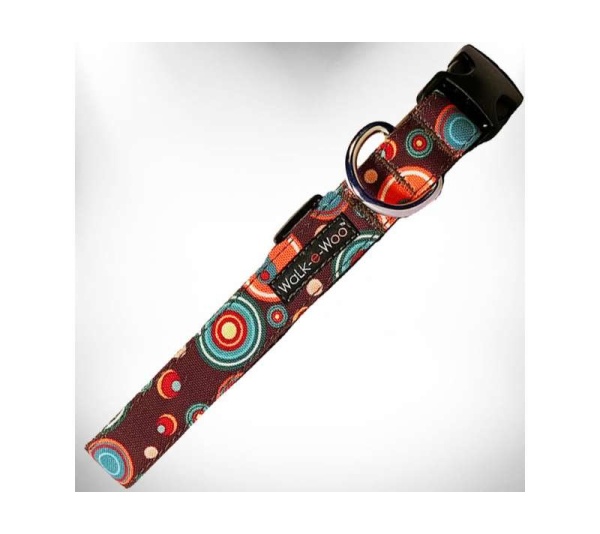 Chocolate - Martini Dog Collars - XS 5/8" width fits 8-12" neck