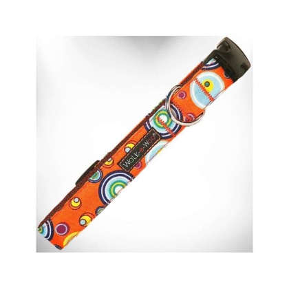 Orange - Martini Dog Collars - XS 5/8" width fits 8-12" neck