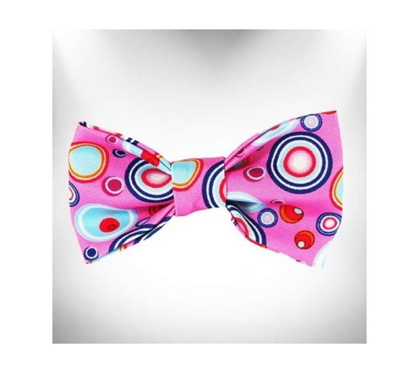 Pink - Martini Dog Bow Tie