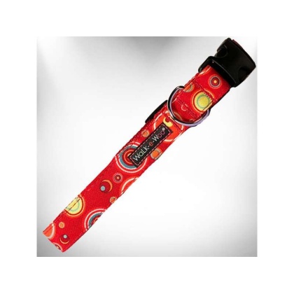 Red - Martini Dog Collars - S 3/4" width fits 10-14" neck