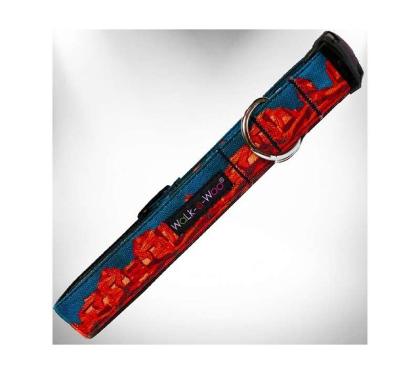 Rockin' Red Rocks - Nature-Lover Collars - M 1" width fits 12-18" neck