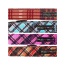 Hot Pink - Plaid Dog Collars - XS 5/8" width fits 8-12" neck