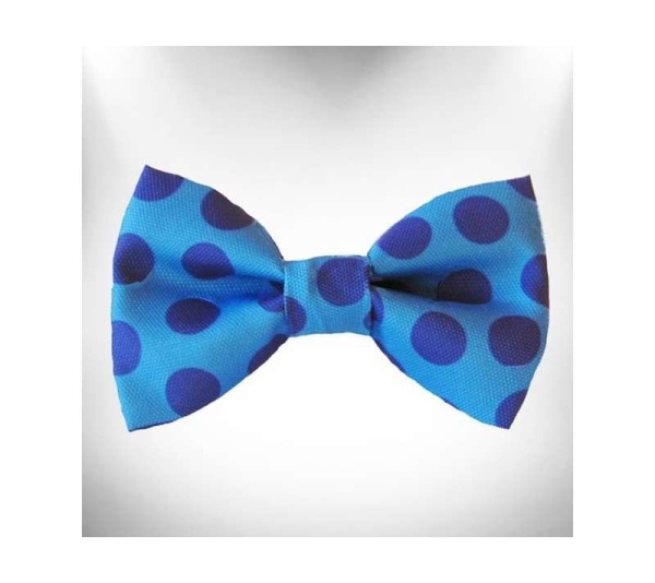 Navy - Polka Dot Dog - Monotone Bow Tie