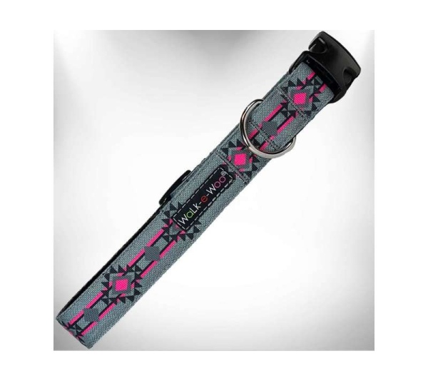 Pow Wow Pink - Southwestern Collars - M 1" width fits 12-18" neck